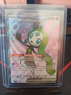 Pokemon Meloetta EX 159/086 (BLK159) Schwarze Blitze Deutsch NM Fullart selten - Image 1