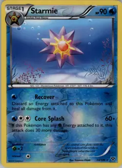 Starmie 34/146 Reverse Holo Rare Pokemon English XY Base Set Played - Image 1