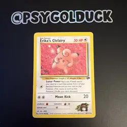 Erika's Clefairy 40/132 Uncommon WOTC Gym Challenge Pokemon - Image 1