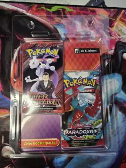 Pokemon Karten Booster 2er Pack Blister Ewige Rivalen & Paradoxrift NEU OVP - Image 1