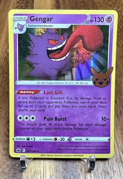 Gengar 057/198 Holo Rare Trick Or Trade Halloween Stamped Pokemon Card NM - Image 1