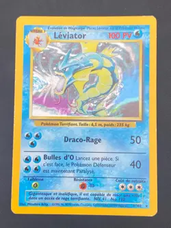 CARTE POKEMON LEVIATOR 6/102 FR HOLO SET DE BASE - EXC - Image 1
