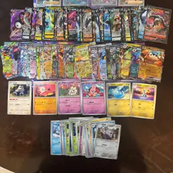 Pokemon 100+ Card Mixed Language Bulk Lot AR-SR-RR-V-EX-C/UC Cards - Wholesale - Image 5
