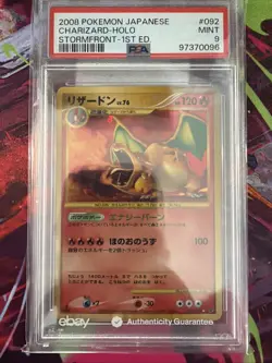 Pokemon 2008 Japanese Stormfront #092 Charizard-Holo PSA 9 1st Edition - Image 1