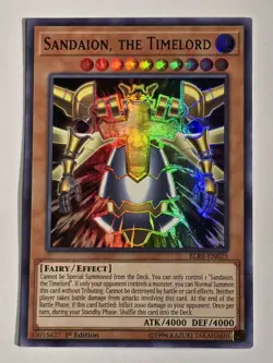 Sandaion, The Timelord BLRR-EN025 1st Edition Ultra Rare Yugioh TCG NM/M - Image 1