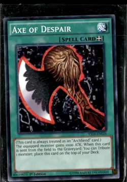 Yu-Gi-Oh! Axe of Despair Super Starter: Space-Time Showdown YS14-EN026 1st Edit - Image 1
