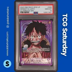 2023 ONE PIECE AWAKENING OF THE NEW ERA JAPANESE #OP05-060 MONKEY.D.LUFFY PSA 10 - Image 1