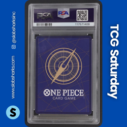 2022 ONE PIECE ROYAL BLOOD #OP10-119 TRAFALGAR LAW SECRET RARE PSA 10 - Image 2