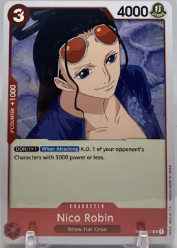 ☠ Nico Robin - PRE ERRATA - OP01-017 R Romance Dawn One Piece - Image 1