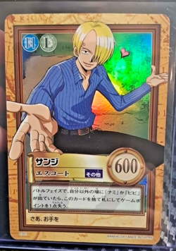 BANDAI One Piece Hyper Battle C341 SANJI HOLO FOIL SCARCE EARLY CARD VINATGE - Image 1