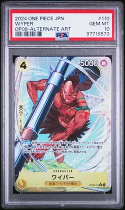 OP08-110 One Piece CCG TCG Wyper PSA 10 Gem Rare Alt Art Parallel Japanese - Image 1