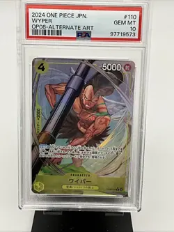 OP08-110 One Piece CCG TCG Wyper PSA 10 Gem Rare Alt Art Parallel Japanese - Image 3