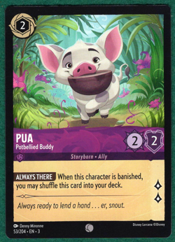 Pua - Potbellied Buddy - Into the Inklands #53 - Disney Lorcana TCG Card - Image 1