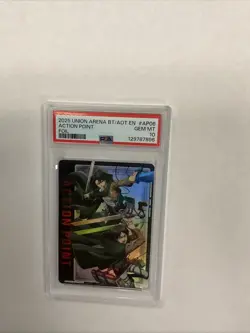 2025 Union Arena BT/AOT EN ACTION POINT FOIL AP06 GEM MT 10 - Image 1