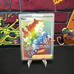 Piers 078/073 Champion's Path Rainbow Secret Rare Full Art Pokemon TCG Card NM - Image 1