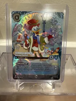 Disney Lorcana TCG Scrooge McDuck Reformed Ebenezer Foil Character Card English - Image 1