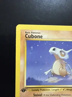 1999 Pokemon TCG Cubone Jungle Card 50/64 Regular Common 1st Edition MP - Image 2