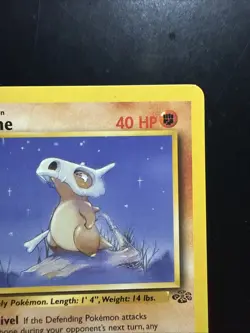 1999 Pokemon TCG Cubone Jungle Card 50/64 Regular Common 1st Edition MP - Image 3
