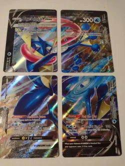 Pokemon Greninja V-UNION Set of 4] SWSH #’s 155/156/157/158 (All 4) Promo Cards - Image 2