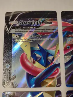 Pokemon Greninja V-UNION Set of 4] SWSH #’s 155/156/157/158 (All 4) Promo Cards - Image 3