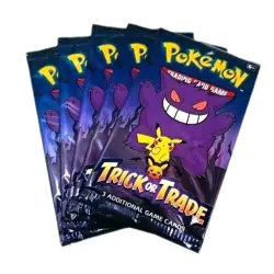 5 Pack Pokemon TCG Trick or Trade Booster Packs 2022 Halloween Card Lot Bundle - Image 1