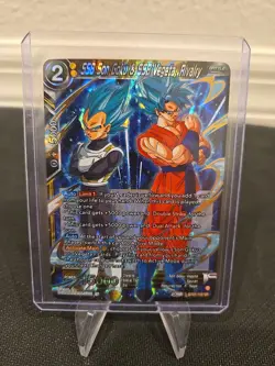 SSB Vegeta & SSB Son Goku Rivalry BT21 SR Foil Dragon Ball Super Card Game | NM - Image 1