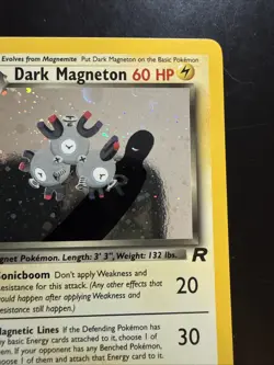Pokemon Dark Magneton 1st Edition Holo Card 11/82 - Image 3