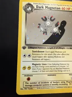 Pokemon Dark Magneton 1st Edition Holo Card 11/82 - Image 5