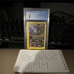 Pokemon Tyranitar Aquapolis 40/147 120 HP CGC 8 Vintage 2003 Card - Image 1