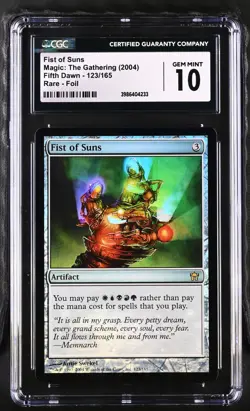 FIST OF SUNS Fifth Dawn Foil Rare CGC 10 MTG [Nostalgium] - Image 1