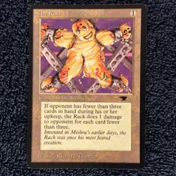 THE RACK uncommon 1994 ANTIQUITIES Magic the Gathering Unplayed - Image 3