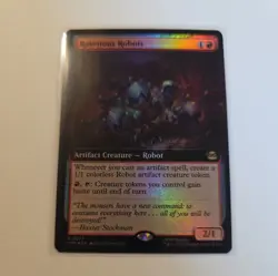 Ravenous Robots - Foil NM - Extended Art - MTG - 0271 - TMT - TMNT - Ships now! - Image 1