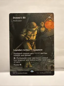 MTG Teenage Mutant Ninja Turtles TMNT Donnie’s Bo #17 Borderless NEW Pack Fresh - Image 1