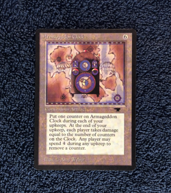 ARMAGEDDON CLOCK uncommon 1994 ANTIQUITIES Magic the Gathering Unplayed - Image 3