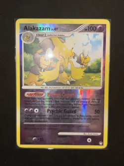 Pokemon TCG Mysterious Treasures ~ 2007 Alakazam Reverse Holo 2/123 MP - Image 2