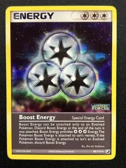 Pokemon TCG Boost Energy EX Unseen Forces Stamped - 98/115 - Image 1