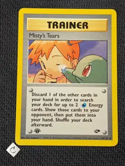 Misty's Tears 118/132 - Gym Challenge 1st Edition Pokemon TCG NM - Image 1