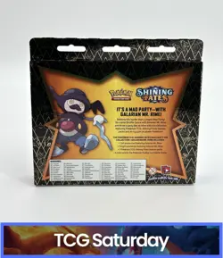 POKEMON SHINING FATES GALARIAN MR. RIME MAD PARTY PIN COLLECTION SEALED BOX - Image 2
