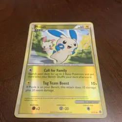 Pokemon Minun Reverse Holo 34/95 – HeartGold SoulSilver Unleashed LP - Image 2