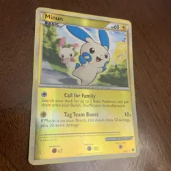 Pokemon Minun Reverse Holo 34/95 – HeartGold SoulSilver Unleashed LP - Image 4