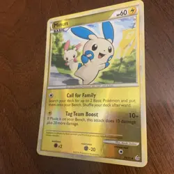 Pokemon Minun Reverse Holo 34/95 – HeartGold SoulSilver Unleashed LP - Image 5