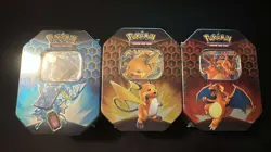 Pokemon Hidden Fates Tins Charizard Gyarados Raichu GX Boxes - Set of 3 - Image 1