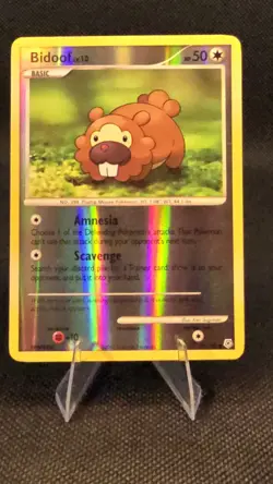 Bidoof 70/130 Reverse Holo Diamond and Pearl Pokemon - Image 1