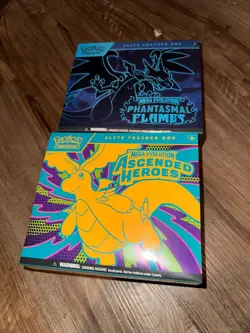 Pokemon Mega Evolution Ascended Heroes ETB AND Phantasmal Flames ETB - SEALED - Image 1