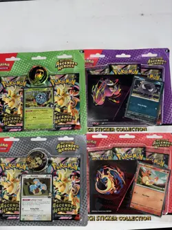Pokemon TCG: Ascended Heroes Tech Sticker & Blister Pack Bundle (ALL 4) BRANDNEW - Image 2