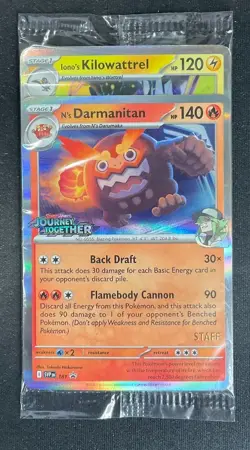 Pokemon Journey Together Staff Promo Pack Sealed - Image 3