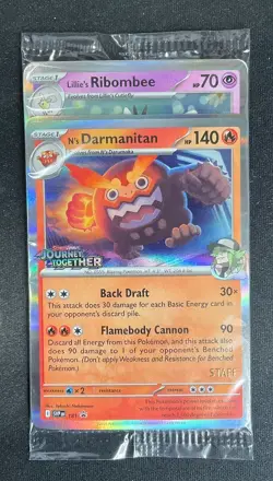 Pokemon Journey Together Staff Promo Pack Sealed - Image 4