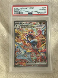 Greninja EX Sir 214/167 Sv06 Twilight Masquerade Pokemon TCG PSA 10 - Image 1