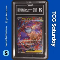 2025 POKEMON MEGA EVOLUTION #181/132 LATIAS EX SPECIAL ILLUSTRATION RARE TAG 10 - Image 1