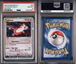 2003 Latias Ex Holo Dragon #93 PSA 8 Vintage Pokemon - Image 3